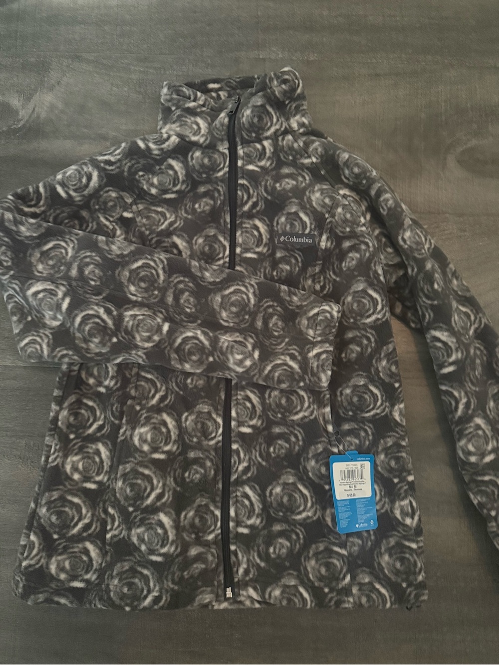 Columbia Benton Springs Full Zip fleece rose sweater NWT